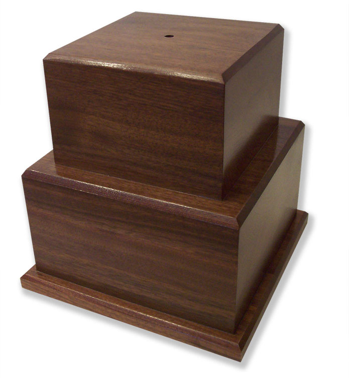 Beveled Front Trophy Bases (size BF1) - HAL Woodworking