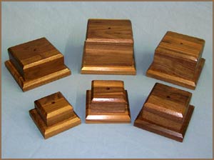 5x7 Finished Wood Plaque Boards and Bases For Making Custom Awards